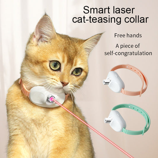 USB Charge Interactive Laser Cat Teasing Collar