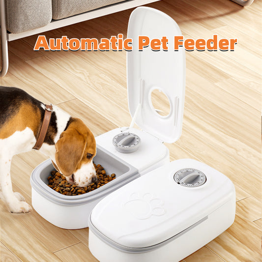 Stainless Steel Bowl Automatic Pet Food Dispenser