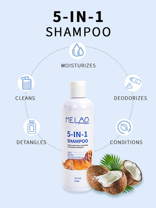 5 in 1 Pet Shower Gel Shampoo (473ml)