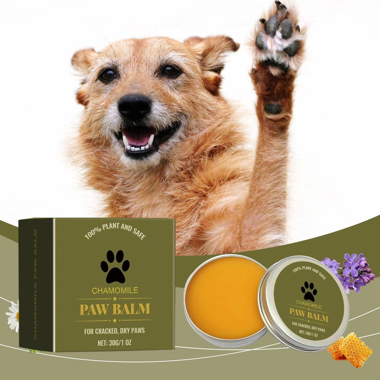 Natural Pet Paw Balm