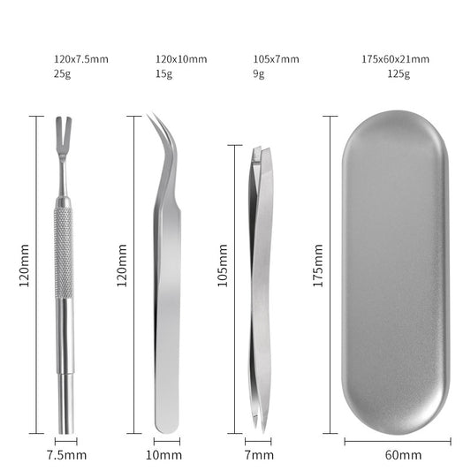 Stainless Steel 3-Piece Set Pet Tick Tool