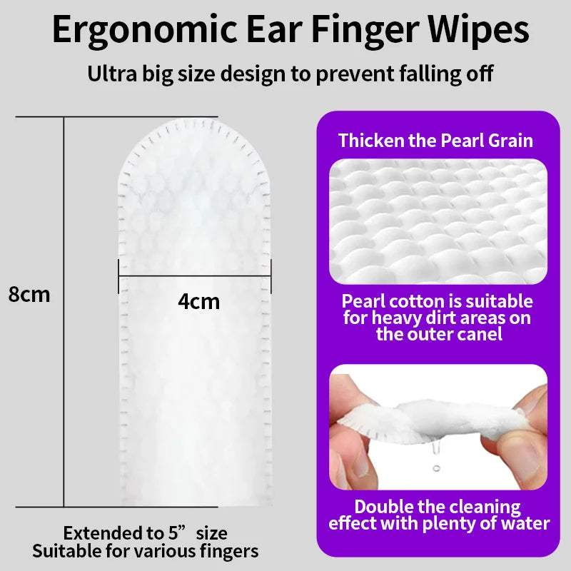Pet Disposable Teeth Cleaning Finger Wipes
