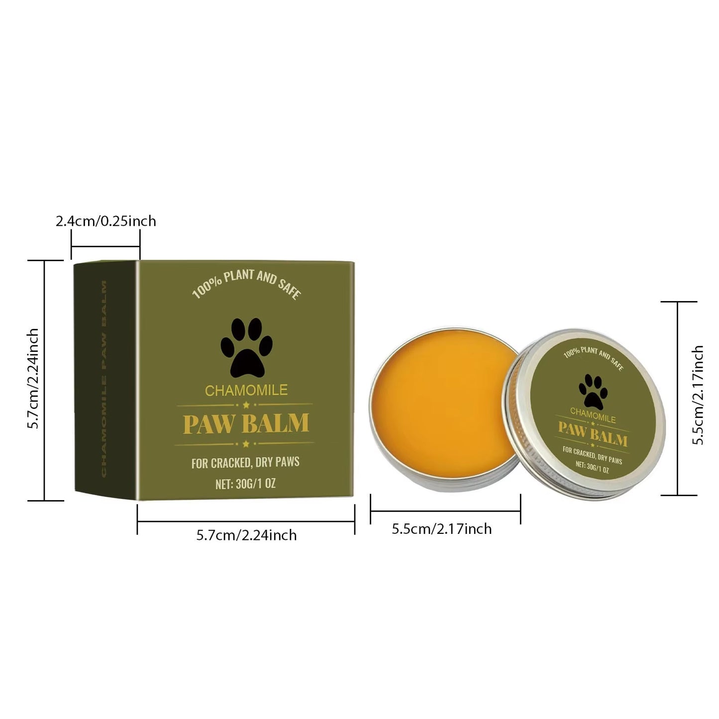 Natural Pet Paw Balm