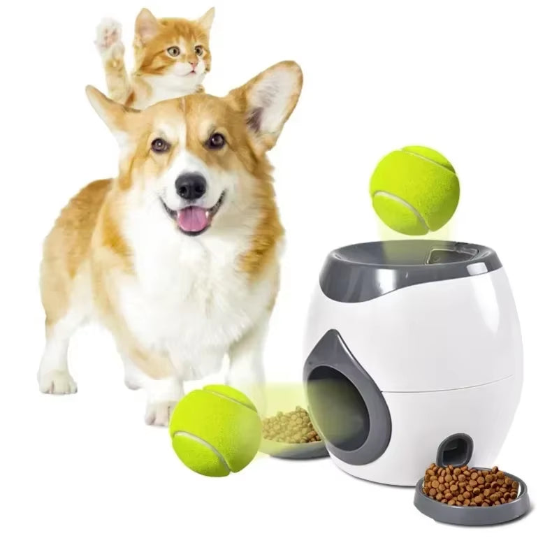 Pet Automatic Ball Launcher & Interactive Training Smart Feeder