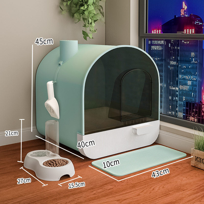 Toilet Cat Litter Box Closed Type 