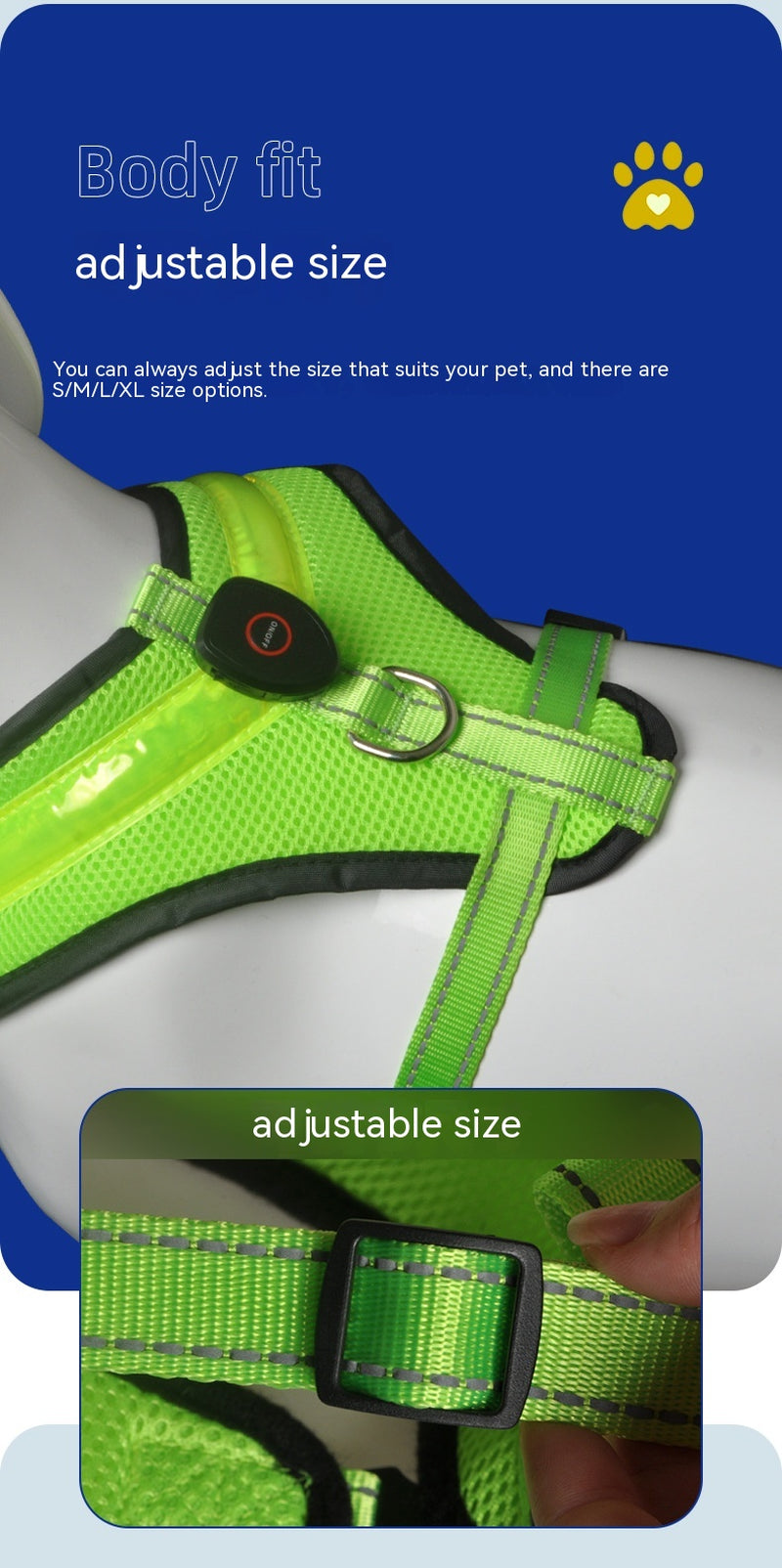  Reflective Harness Pet Vest