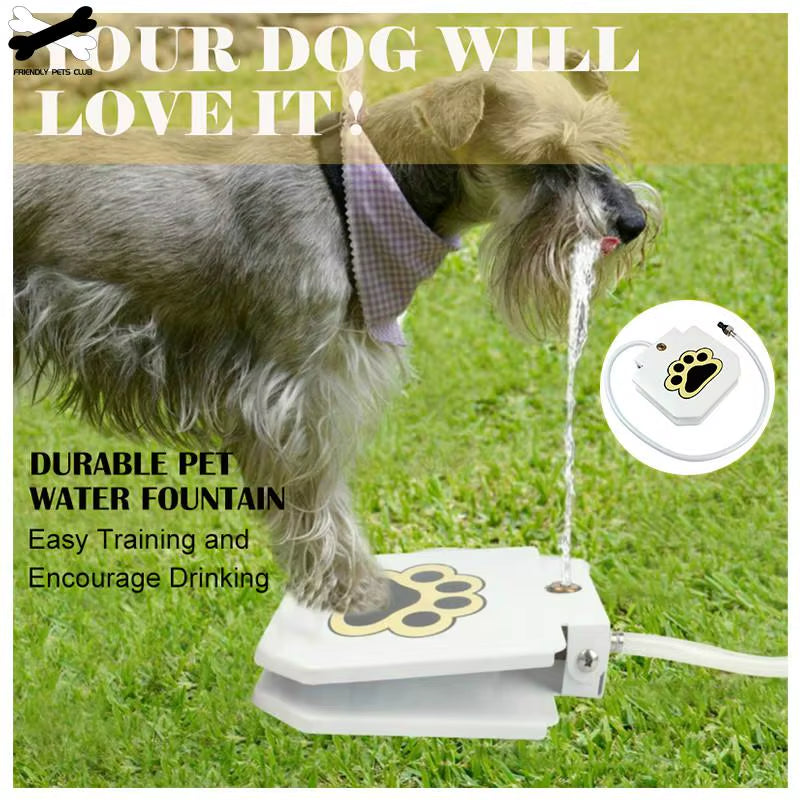 Outdoor Automatic  Step on Dog Water Fountain 