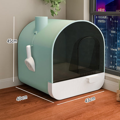 Toilet Cat Litter Box Closed Type 