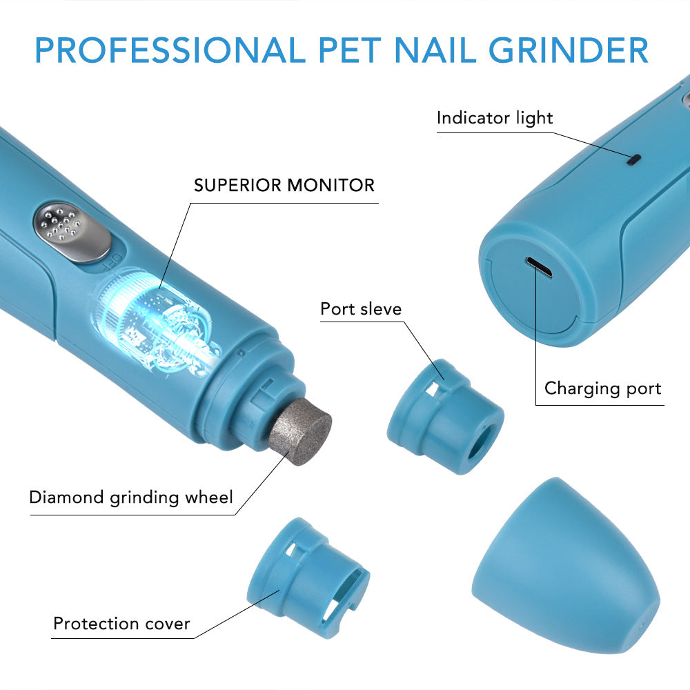 Pet Electric Nail Polisher Manicure Tool Set