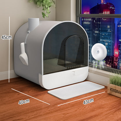 Toilet Cat Litter Box Closed Type 