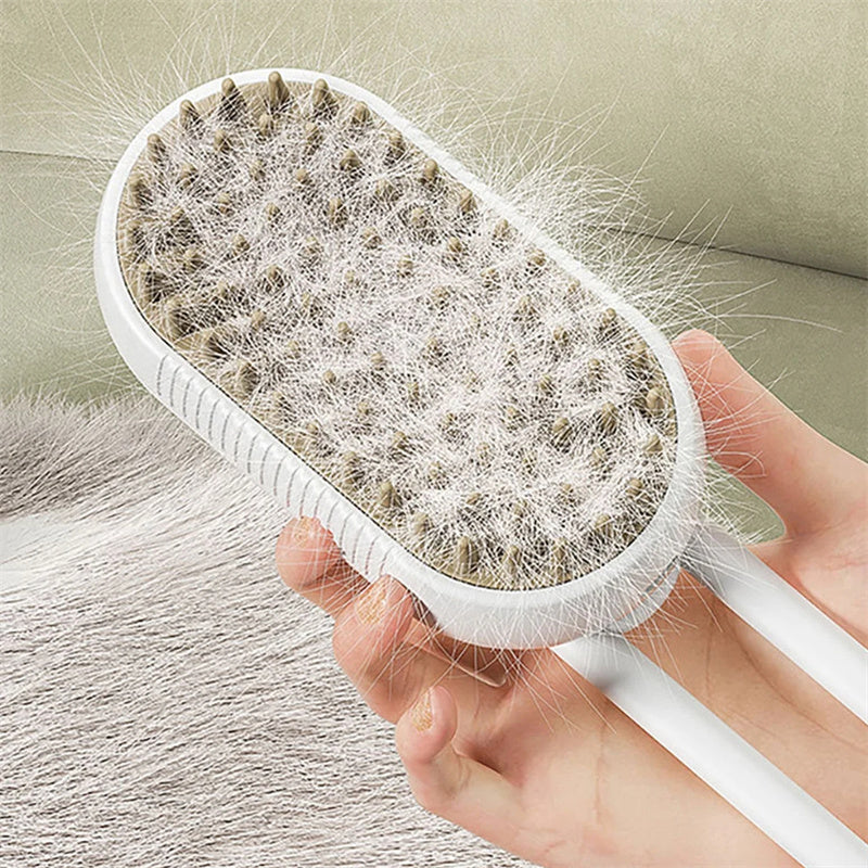 3 in 1 Pet Electric Steam Brush 