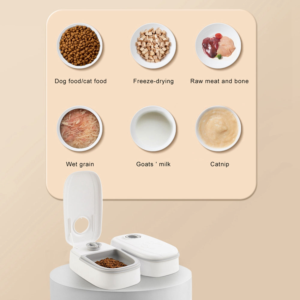 Stainless Steel Bowl Automatic Pet Food Dispenser