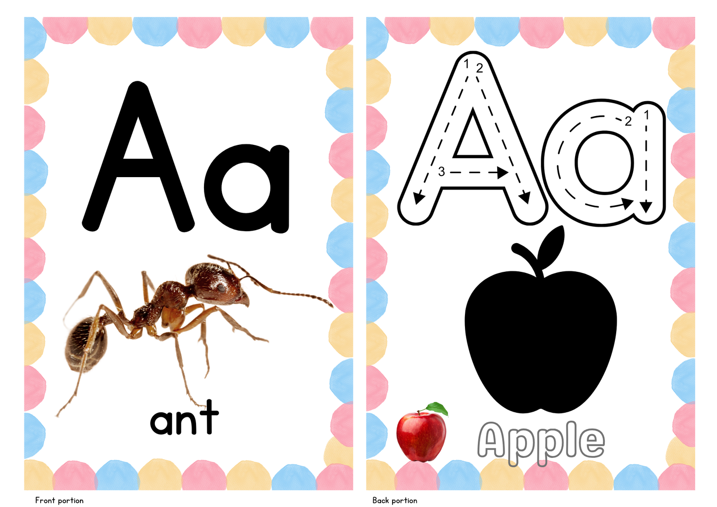 Downloadable Learning ALPHABET Bundle (Flashcards, Poster, Coloring Booklet)