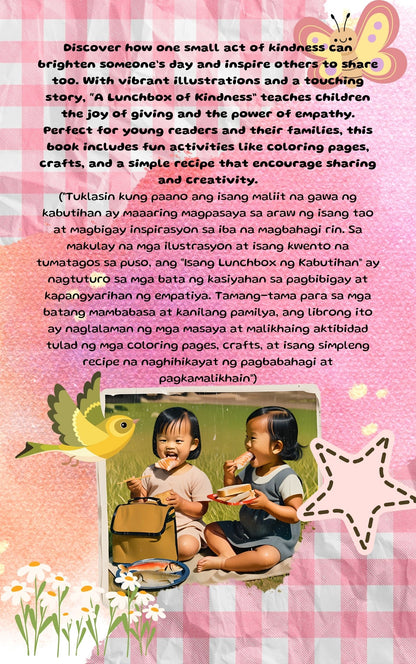 Downloadable Teaching Values Story Book , The LunchBox of KindNess ("Isang Baonan ng Kabutihan")- The Magic of Sharing