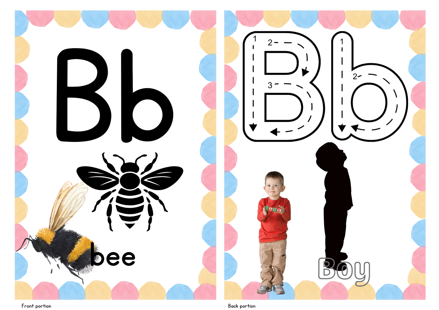 Downloadable Learning ALPHABET Bundle (Flashcards, Poster, Coloring Booklet)