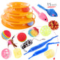 Pet Cat Self-Help Turntable Toy Set
