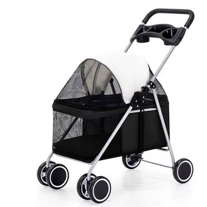 Luxury Pet  Stroller with Breathable Mesh