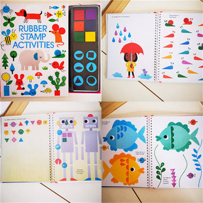 Kids Stamp Game Finger Coloring Book