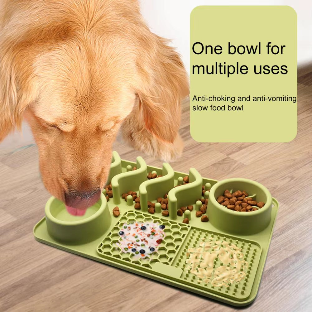 Pet  Anti-Choking Smooth Surface Slow Feeder Licking Mat 