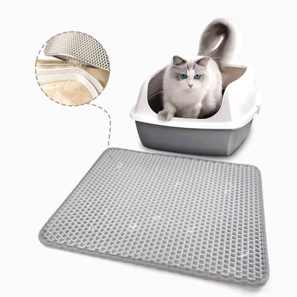 Pet Litter Mat Waterproof Double Layer Pet Litter Mat Non Slip Mat Washable Cat Mat Pet Supplies Pet Litter Mat Waterproof Doubl