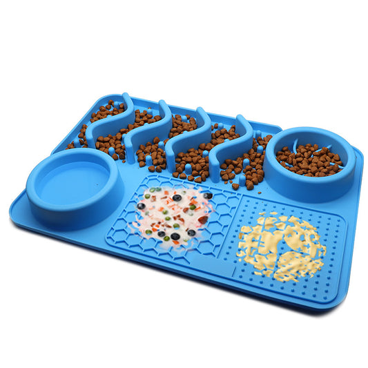 Dog Silicone Licking Mat / Multifunctional Food Bowl 