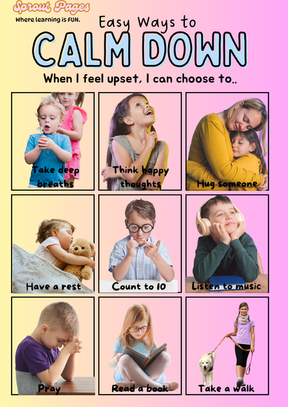 Dowloadable Teach Me Emotions Bundle (Emotion Flash Cards, Emotions & How to Cope Up Posters, Learning Emotion Activity Booklet)