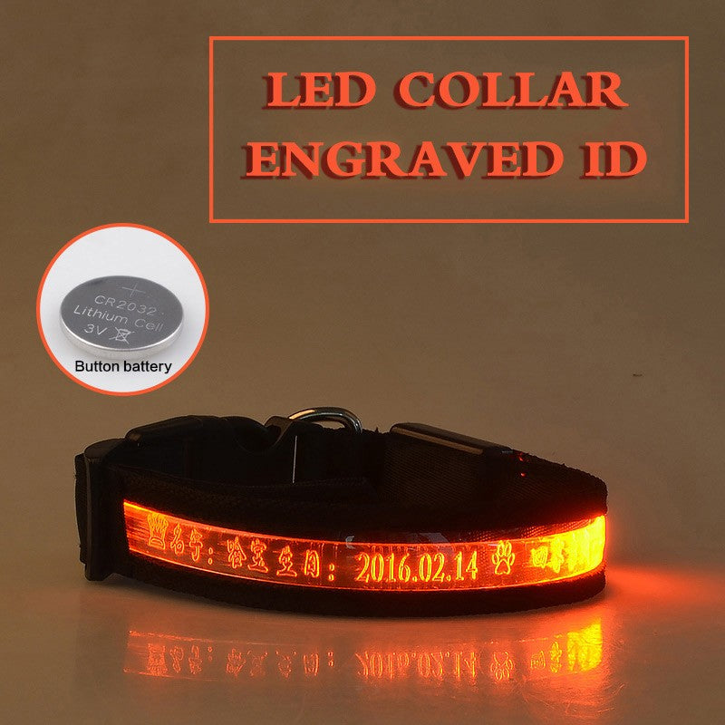 Personalized Pet Glow Collar 