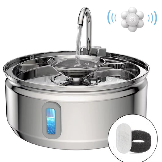  Stainless Steel Smart Pet Auto Water Fountain (3.2L)
