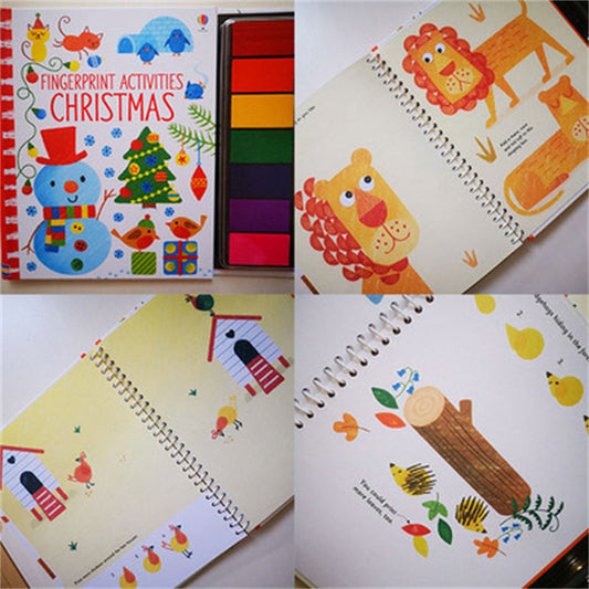 Kids Stamp Game Finger Coloring Book