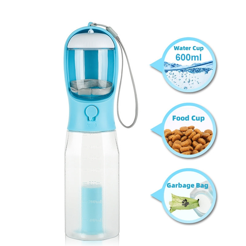  3 in 1 Leak-Proof Multifunctional Pet Water Bottle 