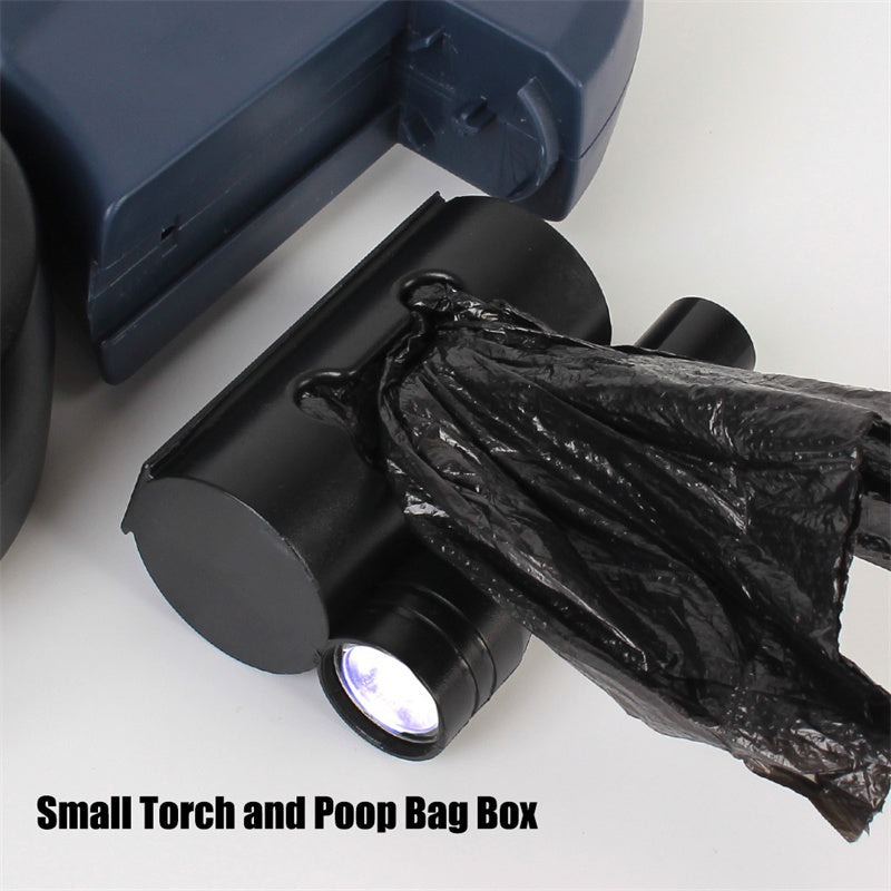 Retractable Reflective Dual Pet Leash Lead with Lights 