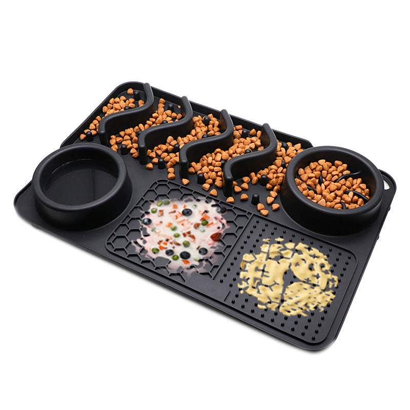 Dog Silicone Licking Mat / Multifunctional Food Bowl 