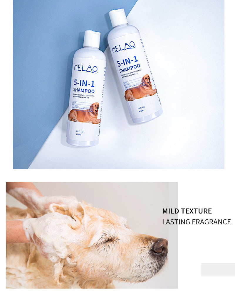 5 in 1 Pet Shower Gel Shampoo (473ml)