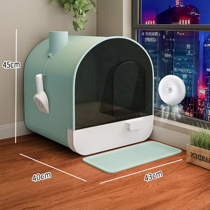 Toilet Cat Litter Box Closed Type 