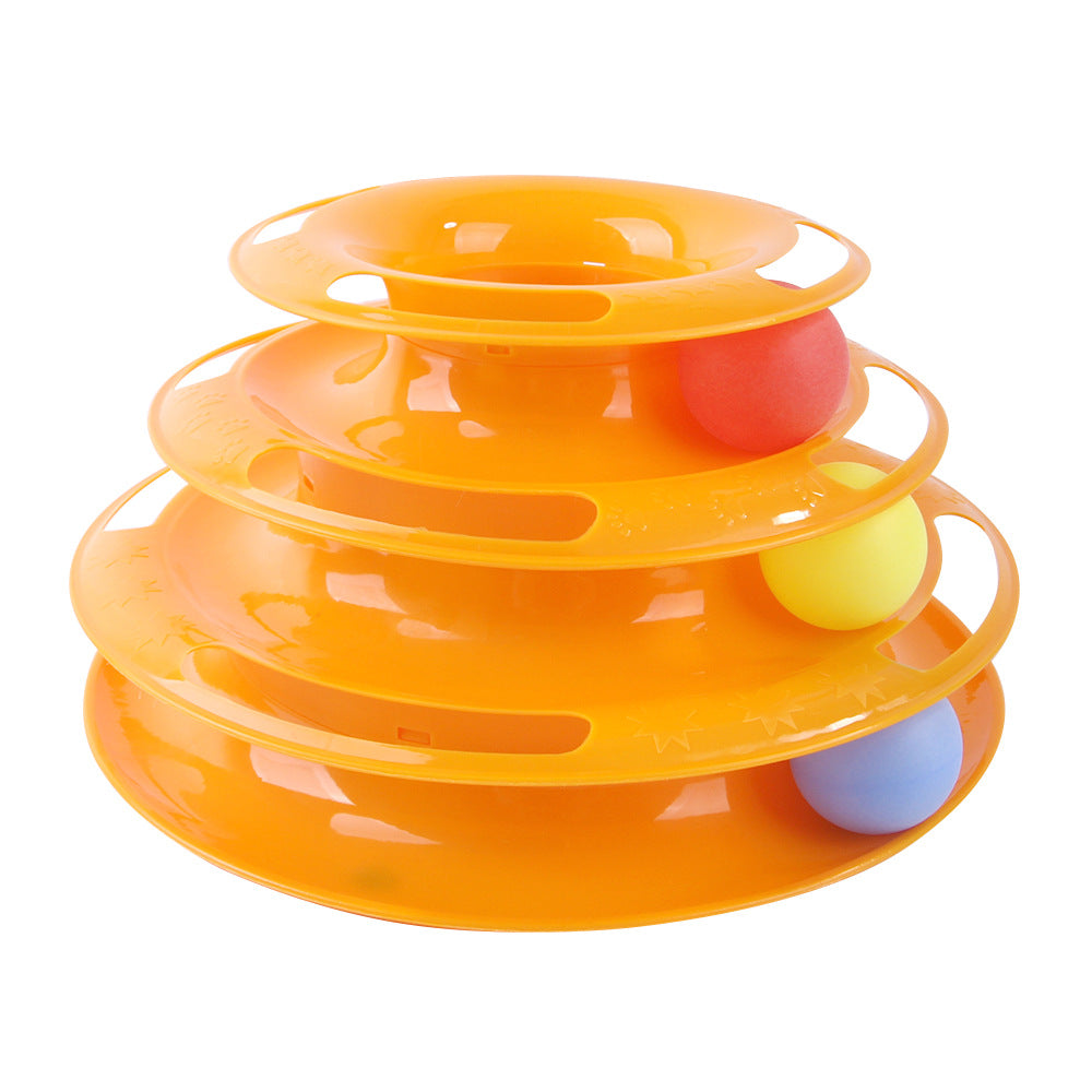 Pet Cat Self-Help Turntable Toy Set