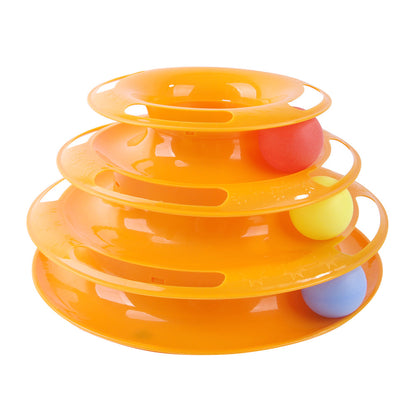 Pet Cat Self-Help Turntable Toy Set