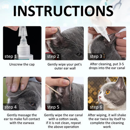 Pet Non-Irritating Ear Cleansing Solution 