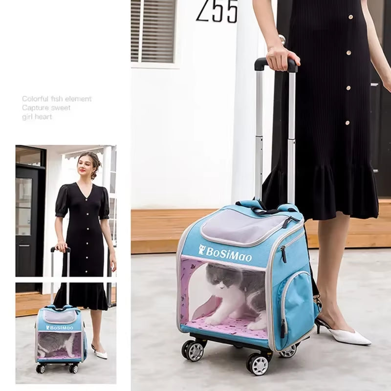 Portable Pet Cart Travel 