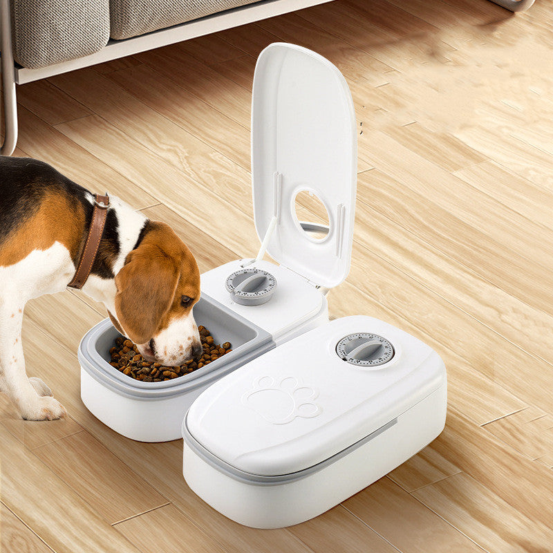 Stainless Steel Bowl Automatic Pet Food Dispenser