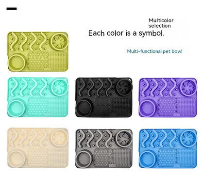 Dog Silicone Licking Mat / Multifunctional Food Bowl 