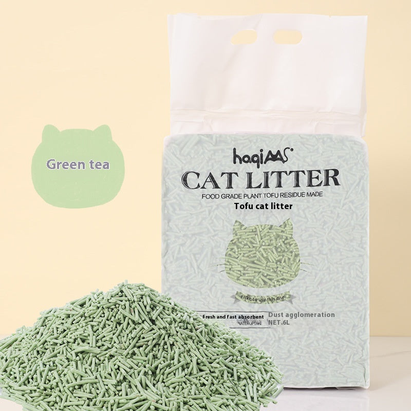 Original Tofu Cat Litter Green Tea Mixed Plant (6L)