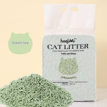Original Tofu Cat Litter Green Tea Mixed Plant (6L)