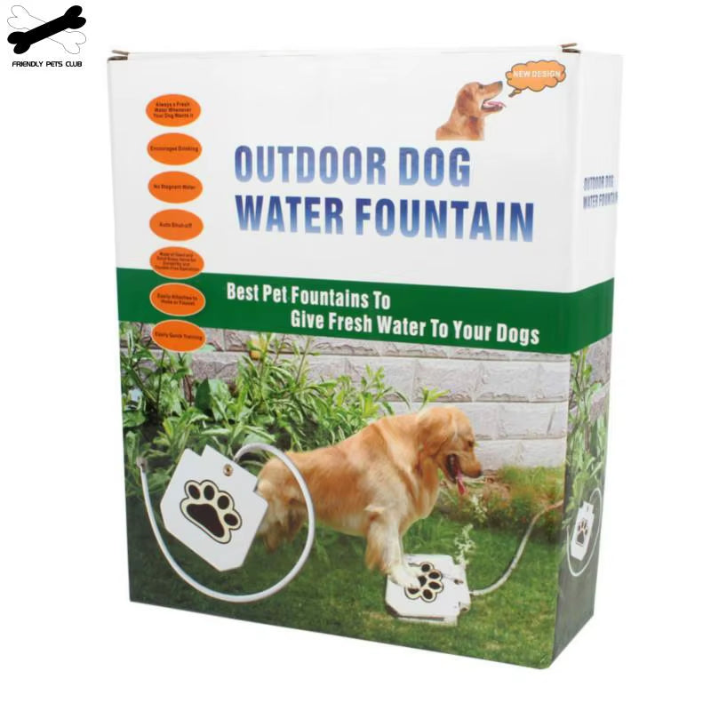 Outdoor Automatic  Step on Dog Water Fountain 