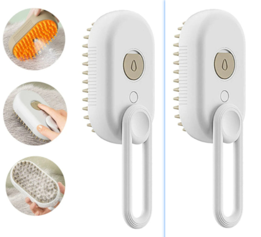 3 in 1 Pet Electric Steam Brush 