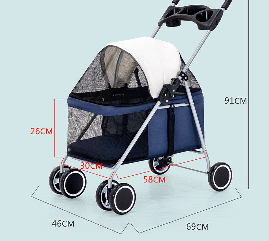 Lightweight Folding Easy Installation Pet Trolley