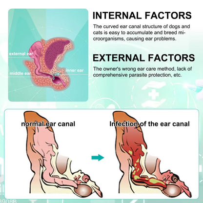 Pet Non-Irritating Ear Cleansing Solution 