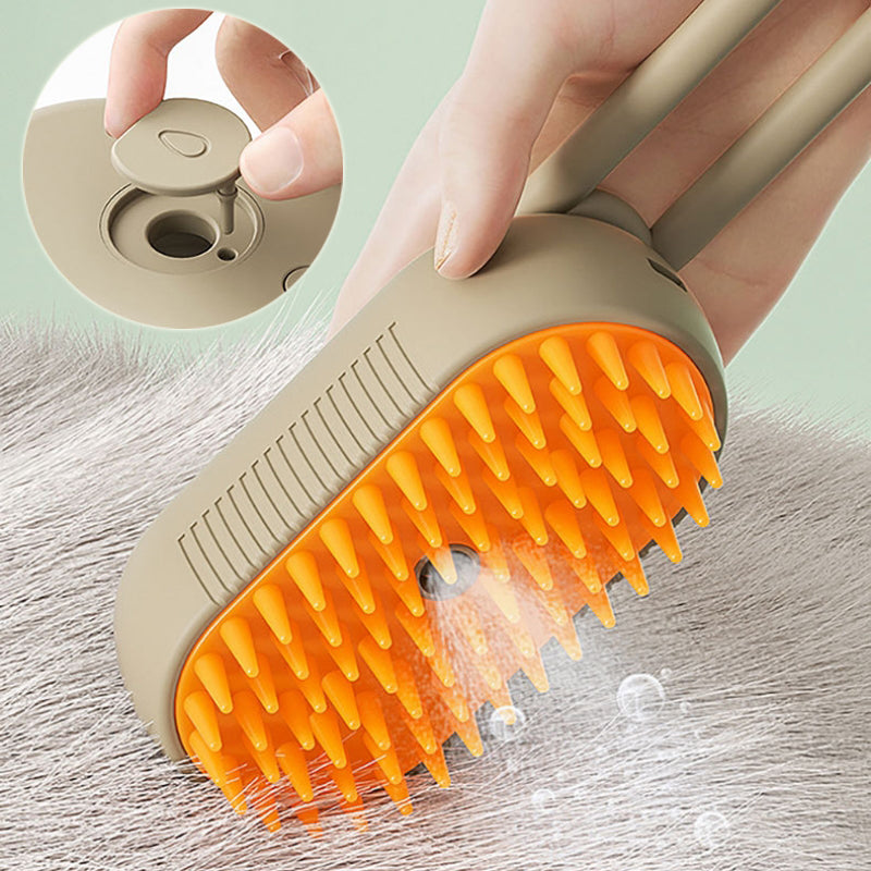 3 in 1 Pet Electric Steam Brush 
