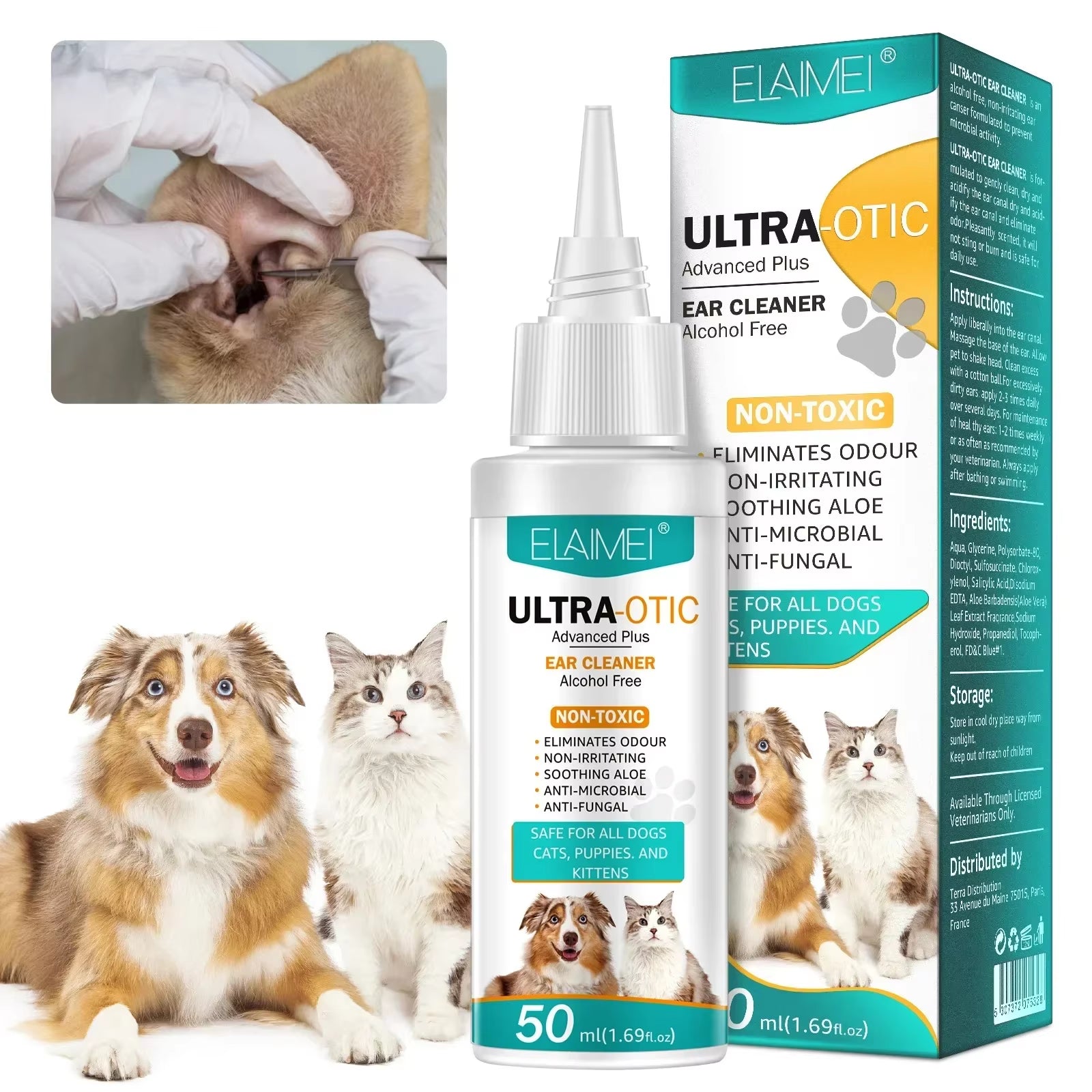 Pet Non-Irritating Ear Cleansing Solution 