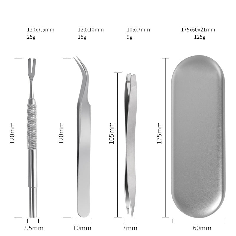 Stainless Steel 3-Piece Set Pet Tick Tool