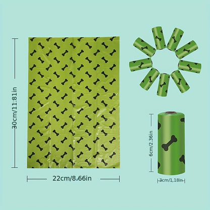 Biodegradable Pet Litter Bags with Dog Poop Bag Dispenser
